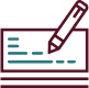 checkbook outline